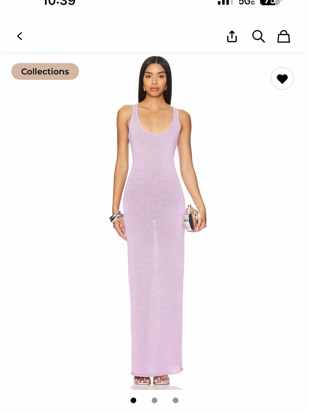 SER.O.YA Sleeveless Scoop Maxi Dress in Lavender